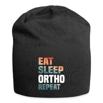 Eat Sleep Ortho Repeat Orthopedic Orthopedist - Jersey Beanie - black - Front