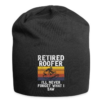 Dachdecker -Dachhäuser Reparaturen - Jersey-Beanie - Schwarz - Vorne