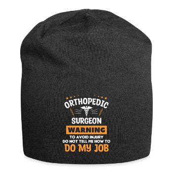 Orthopedic Surgeon Warning To Avoid Injury Do Not - Bonnet en jersey - charbon - Devant