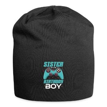 Schwester - Jersey-Beanie - Schwarz - Vorne