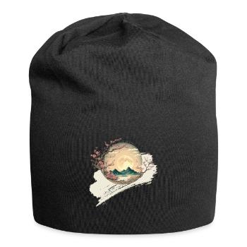 Cherry Blossoms Spring Japan Nature - Jersey Beanie - black - Front