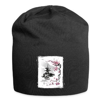 Cherry Blossoms Jiin Japan Natural - Jersey Beanie - black - Front