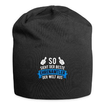 Ehrenamt Bester Ehrenamtler Cooler Spruch Outfit - Jersey-Beanie - Schwarz - Vorne