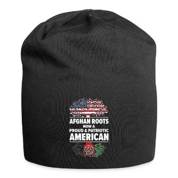 Né en Afghanistan Afghanistan Américains USA - Bonnet en jersey - noir - Devant