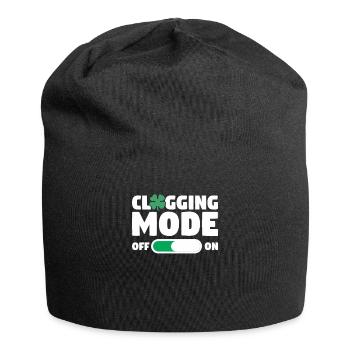 Clogging Mode On St. Patrick's Day Shamrock - Jersey Beanie - black - Front