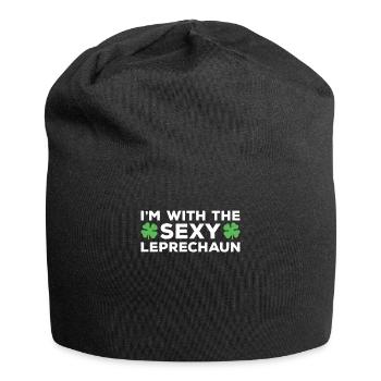 Je suis avec le lutin sexy Saint-Patrick - Bonnet en jersey - noir - Devant