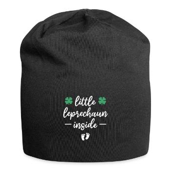 Petit lutin à l’intérieur de la Saint-Patrick - Bonnet en jersey - noir - Devant
