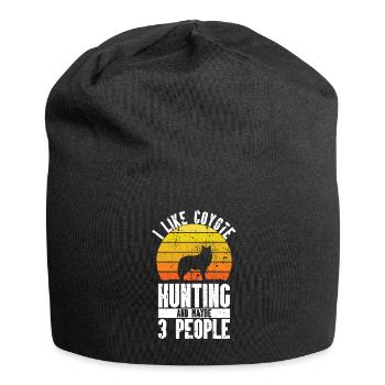 Kojotenjagd - Jersey-Beanie - Schwarz - Vorne