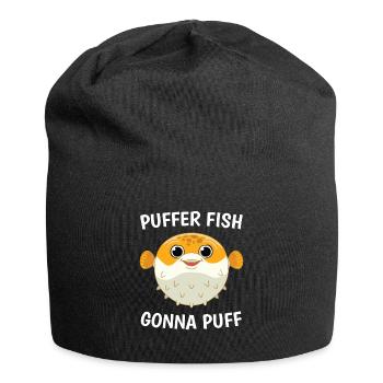 Gonna Puffer Fish Fish Sea - Jersey Beanie - black - Front