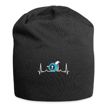 Bingo Player Bingo Game Bingo Game Heartbeat - Jersey Beanie - black - Front