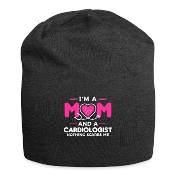 Mama Held Kardiologe Legende Kardiologie Cardio - Jersey-Beanie - Anthrazit - Vorne
