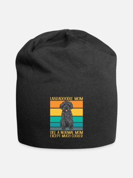 Labradoodle Hund - Jersey-Beanie - Schwarz