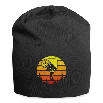 Men's Pickleball Sports Funny Pickleball Design - Jersey Beanie - black - Front