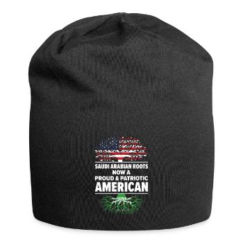 Geborener Saudi-Araber Saudi-Arabien Amerikaner - Jersey-Beanie - Schwarz - Vorne