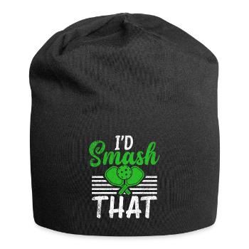 Men's Pickleball Sports Funny Pickleball Design - Jersey Beanie - black - Front