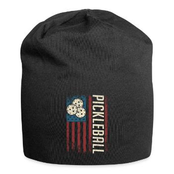 Pickleball masculin Sports Funny Pickleball Design - Bonnet en jersey - noir - Devant