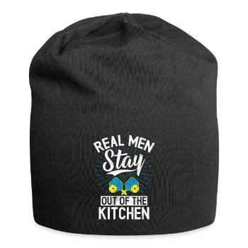 Men's Pickleball Sports Funny Pickleball Design - Jersey Beanie - black - Front