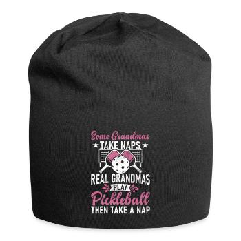 Men's Pickleball Sports Funny Pickleball Design - Jersey Beanie - black - Front
