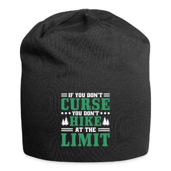 Si vous ne jurez pas, faites de la randonnée - Bonnet en jersey - noir - Devant