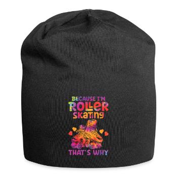 Rollschuhe - Jersey-Beanie - Schwarz - Vorne