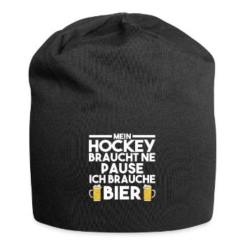 Eishockey Hockeyspieler Hockey - Jersey-Beanie - Schwarz - Vorne