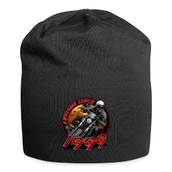 Awesome since 1999, biker's birthday - Jersey Beanie - black - Front