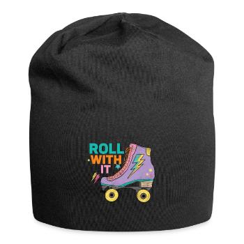 Rollschuhe - Jersey-Beanie - Schwarz - Vorne