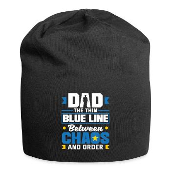 Papa le protecteur Fête des pères Design pour - Bonnet en jersey - noir - Devant