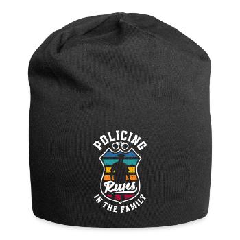 Policing runs in the Family Father's Day Design - Jersey-Beanie - Schwarz - Vorne