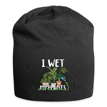 Je mouille mes plantes Funny Farmer Garden Hobby Gardener - Bonnet en jersey - noir - Devant