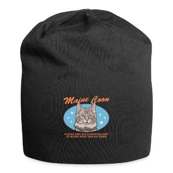Maine Coon Cat Cat Owner Gift - Jersey Beanie - black - Front