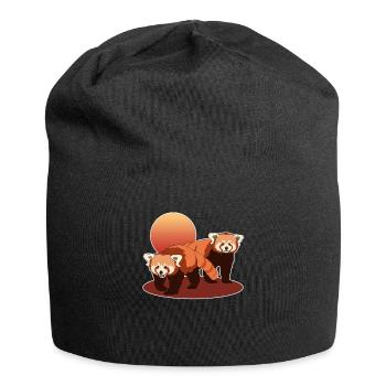 Red Panda | Red Pandas Red Panda Gift - Jersey Beanie - black - Front