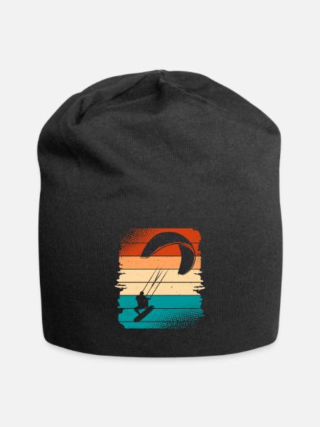 Kitesurfer Kiteboard Kitesurfen Kitesurf - Jersey-Beanie - Schwarz