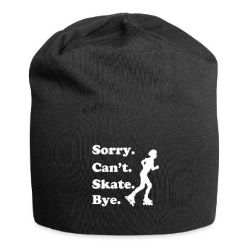 Inline Skate Geschenk Rollerskates Roller 70er - Jersey-Beanie - Schwarz - Vorne