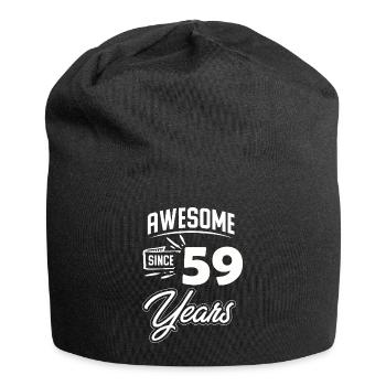 59th Birthday Gift Birthday Year - Jersey Beanie - black - Front
