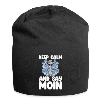 Mer du Nord Dicton bas allemand Moin - Bonnet en jersey - noir - Devant