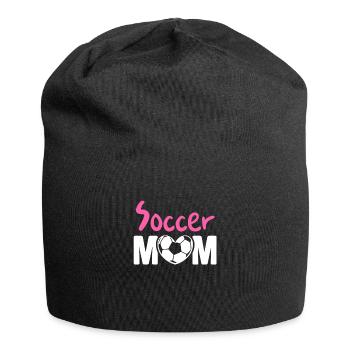 Fußball Tshirt Herren Damen Soccer Football - Jersey-Beanie - Schwarz - Vorne