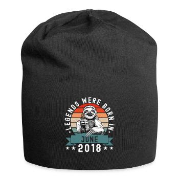 Legends Were Born In June 2018 Sloth Sloth - Jersey Beanie - black - Front