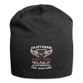 56. Geburtstag Oldtimer Jahrgang 1967 Geschenk - Jersey-Beanie - Schwarz - Vorne