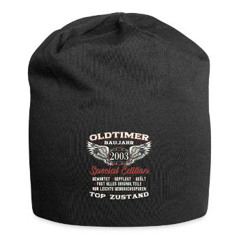 20. Geburtstag Oldtimer Jahrgang 2003 Geschenk - Jersey-Beanie - Schwarz - Vorne