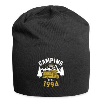 Anniversaire: Camping depuis avril 1994 Camping-car - Bonnet en jersey - noir - Devant