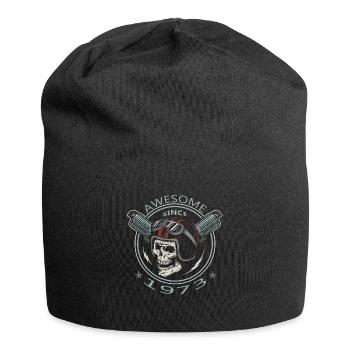 Awesome since 1973, Biker Geburtstag - Jersey-Beanie - Schwarz - Vorne
