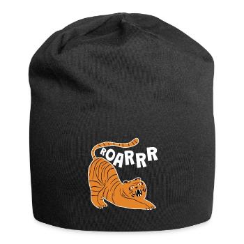 Tiger Roarrr Raubkatze Kinder - Jersey-Beanie - Schwarz - Vorne