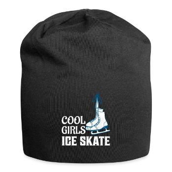 Cool Filles Patinage Artistique Patineuse Patinoire - Bonnet en jersey - noir - Devant