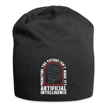 Artificial Intelligence Predicting The Future - Jersey Beanie - black - Front