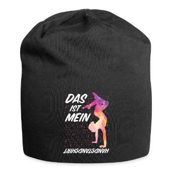 Turnen | Turnerin Gymnastik Turnen Mädchen Frauen - Jersey-Beanie - Schwarz - Vorne
