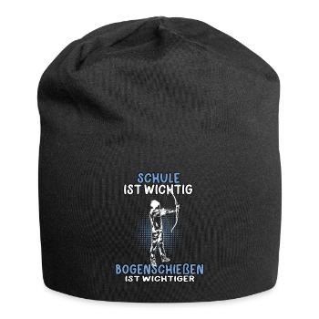 Bogenschießen wichtiger Bogenschütze Bogenschützen - Jersey-Beanie - Schwarz - Vorne