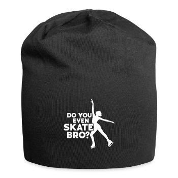 Eislaufen - Jersey-Beanie - Schwarz - Vorne