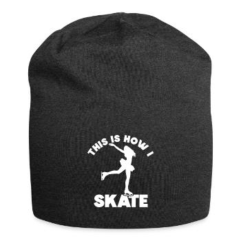 Eislaufen - Jersey-Beanie - Anthrazit - Vorne