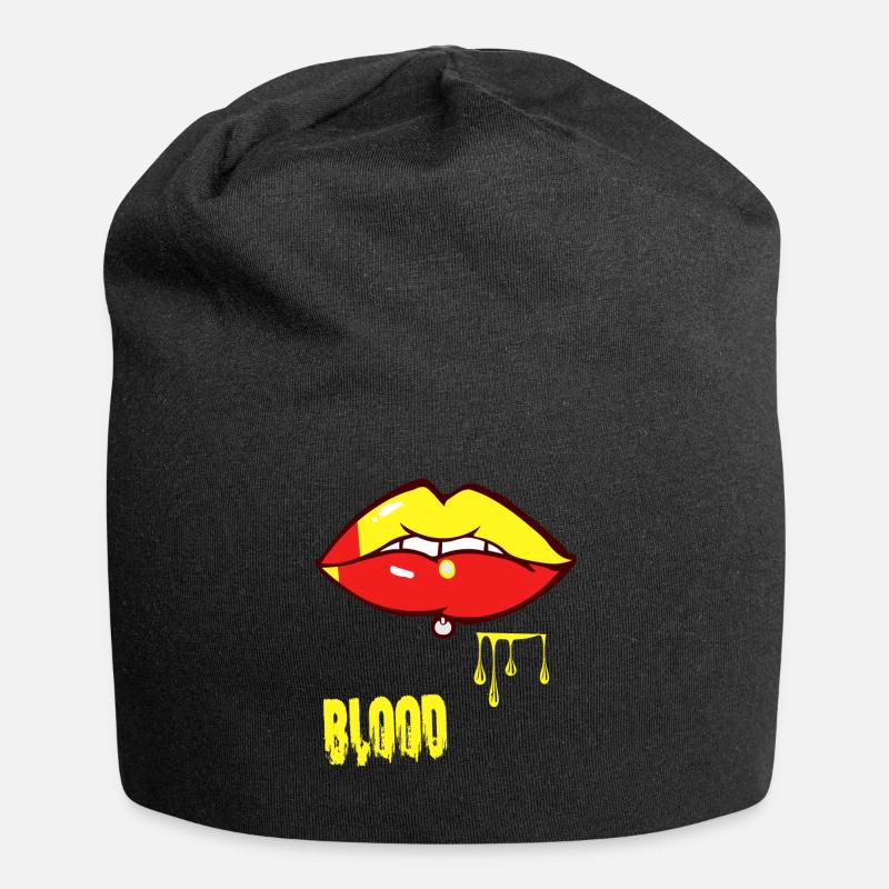 piercing & sang - Bonnet en jersey - noir